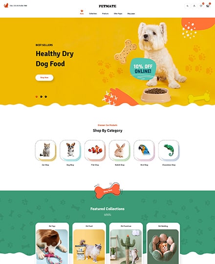 Pet Shop & Pet Care Shopify