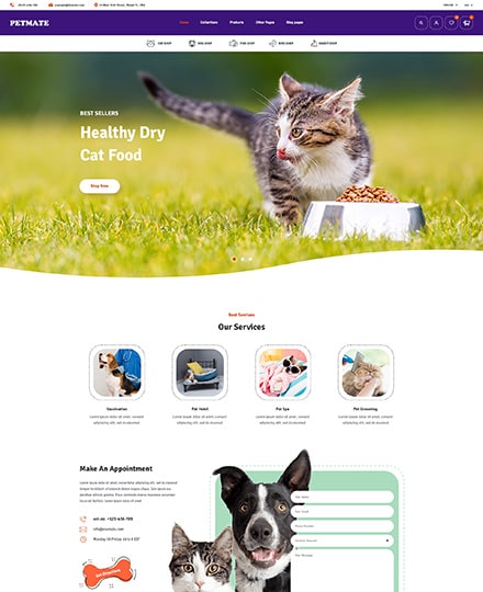Pet Shop & Pet Care Shopify