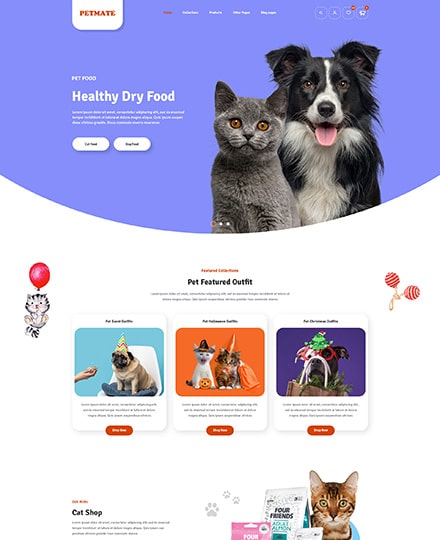 Pet Shop & Pet Care Shopify