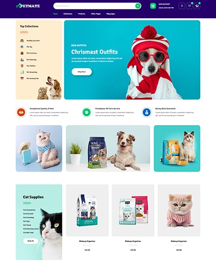 Pet Shop & Pet Care Shopify