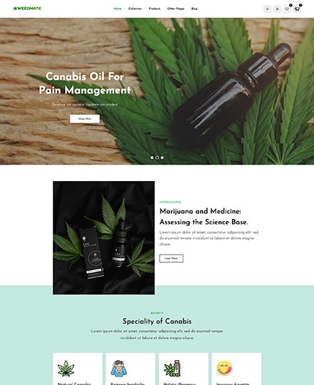 cannabis marijuana shopify