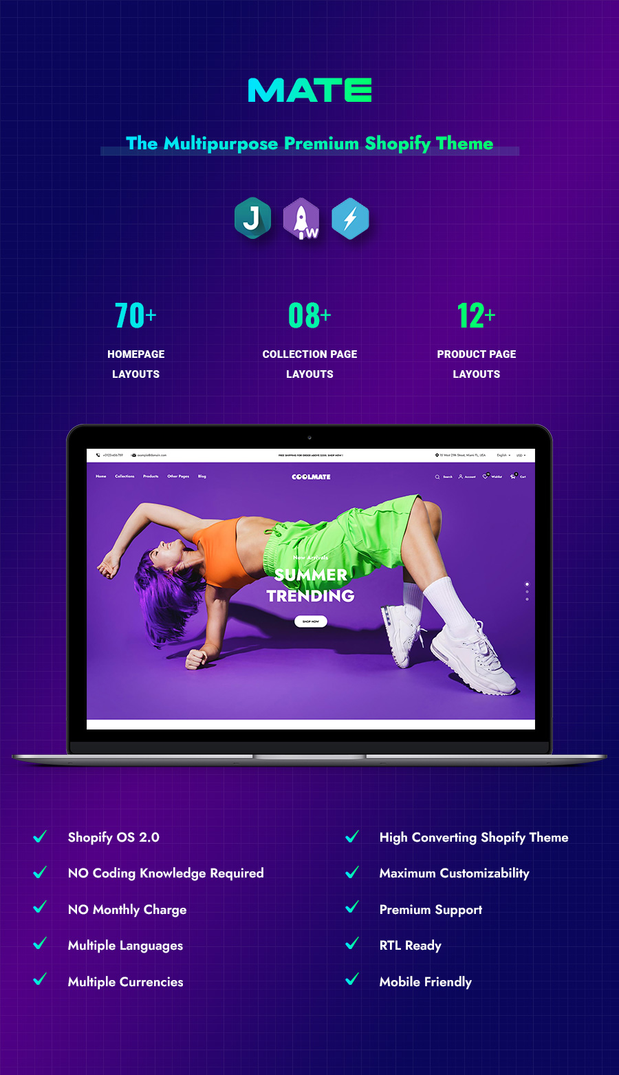 Mate - Multipurpose Shopify 2.0 Theme - 1