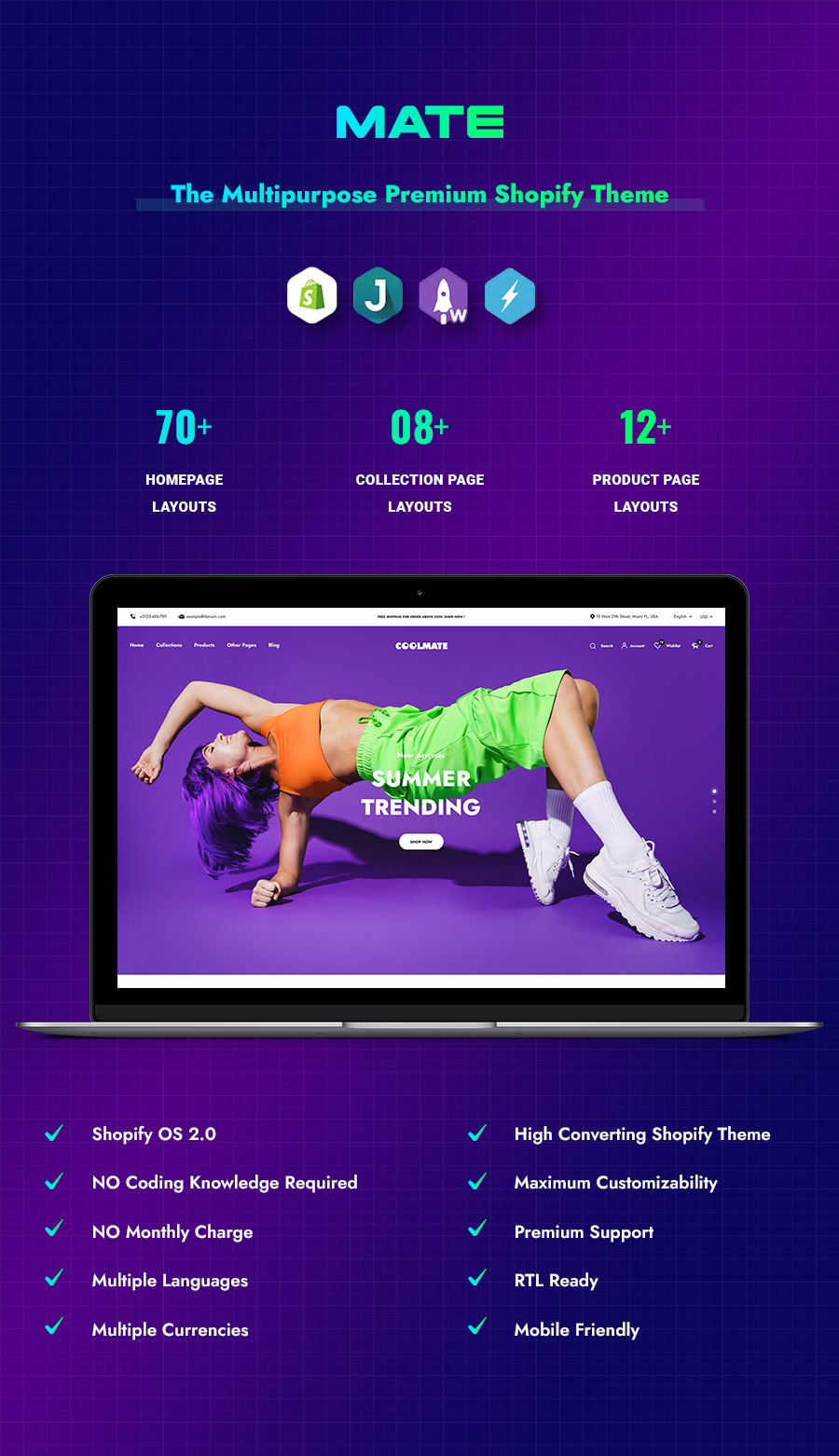 Mate - Multipurpose Shopify 2.0 Theme - 1