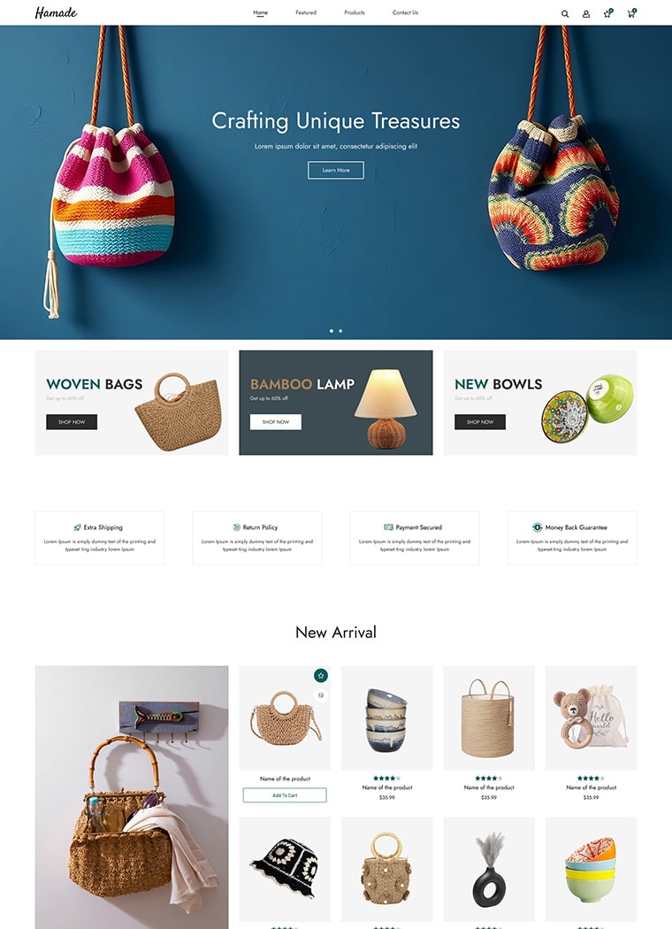Handmade & Home Decor Shopify Theme