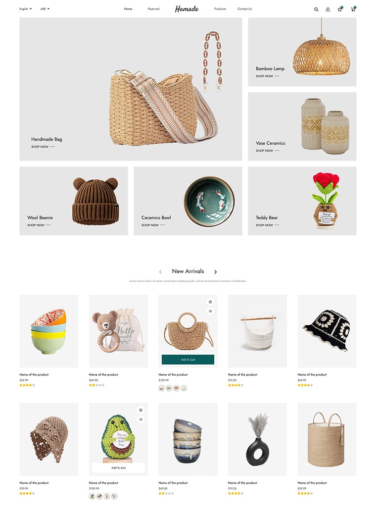Handmade & Home Decor Shopify Theme
