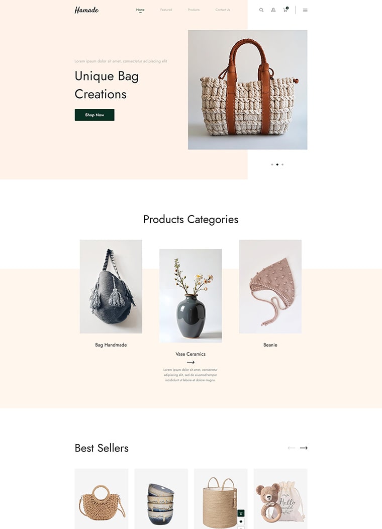 Handmade & Home Decor Shopify Theme