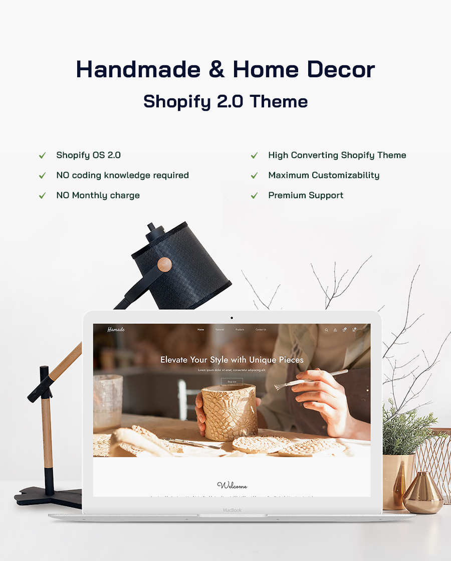 Hamade - Handicraft & Home Decor Shopify Theme