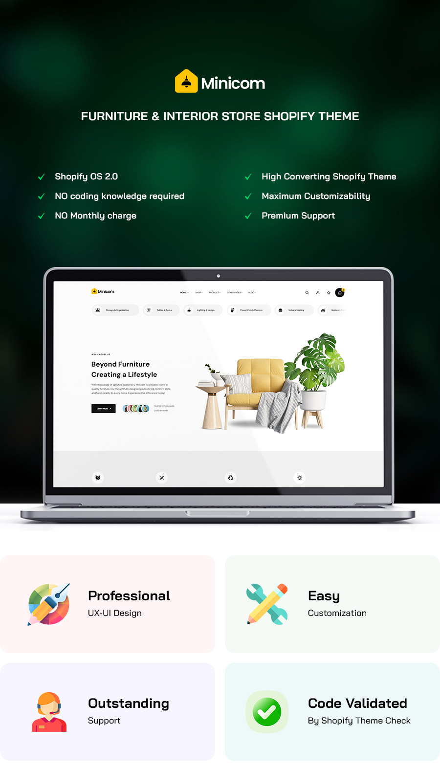 Minicom -  Furniture & Interior Store Shopify Theme
