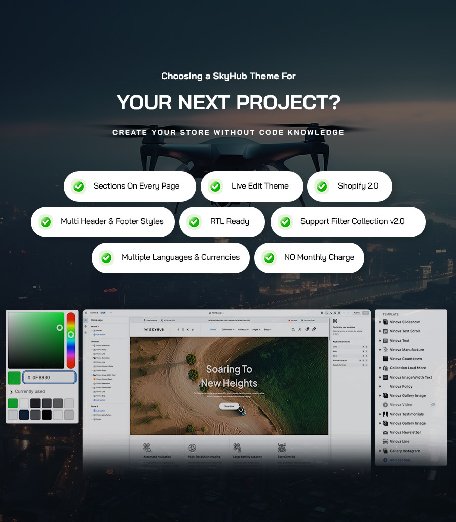 Skyhub - Drone & UAV Business Shopify Theme