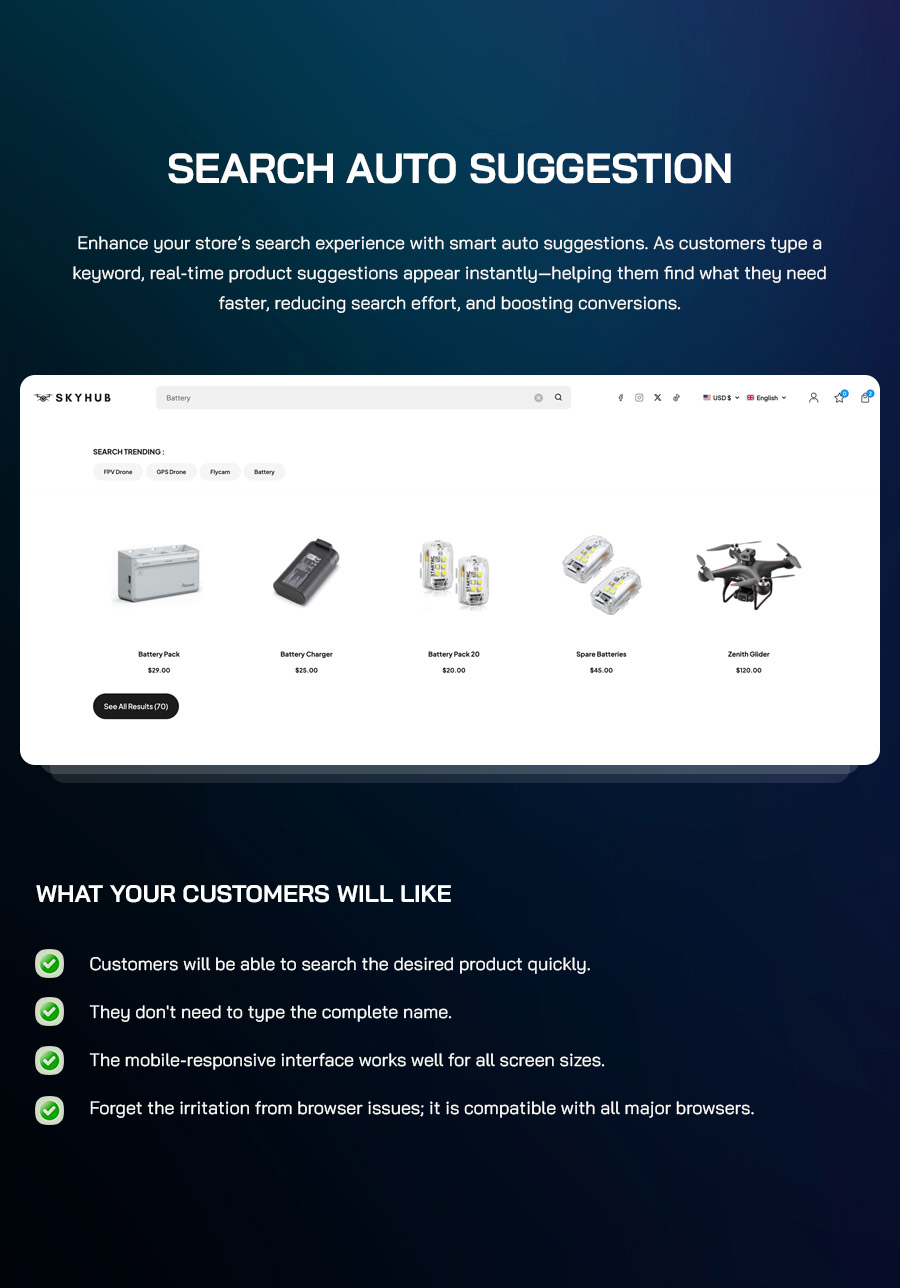 Skyhub - Drone & UAV Business Shopify Theme