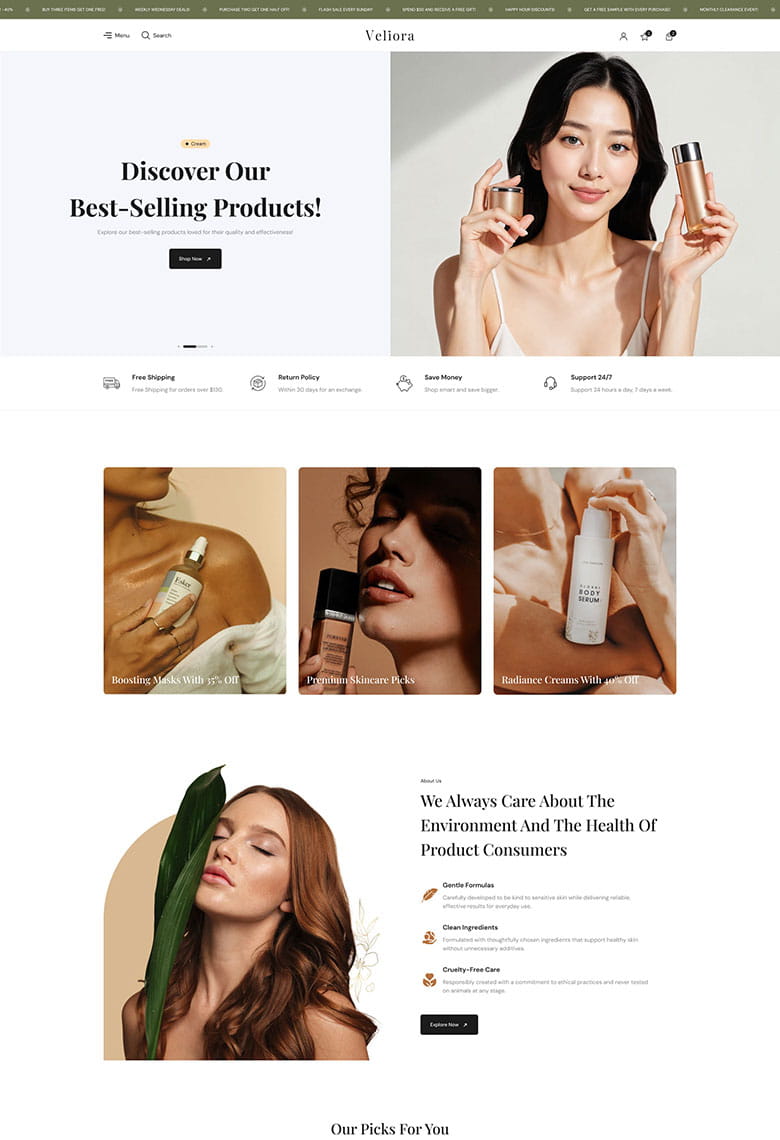 Beauty and Cosmetics Shopify - 3
